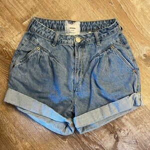 High rise Jean shorts